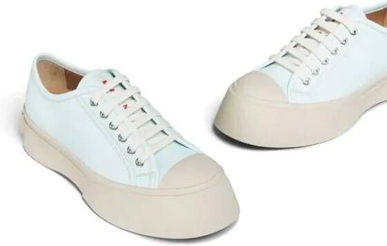 Marni Low-Top Sneakers Pablo Leather Platform Sneakers in wit