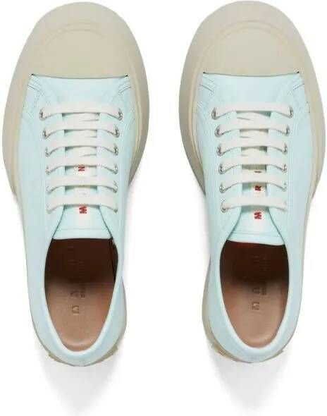 Marni Low-Top Sneakers Pablo Leather Platform Sneakers in wit