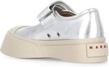 Marni Low-Top Sneakers Silver Mary Jane Sneakers in zilver
