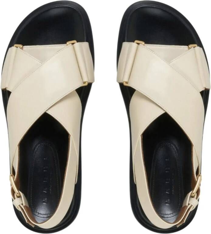 Marni Sandalen Fb Criscross Sandal Beige in beige