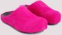 Marni Slippers & Mules Fuchsia Calf Hair Fussbett Mules in roze - Thumbnail 12