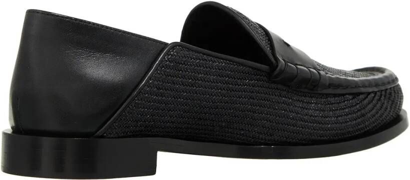 Max Mara Loafers Strawloafer in zwart