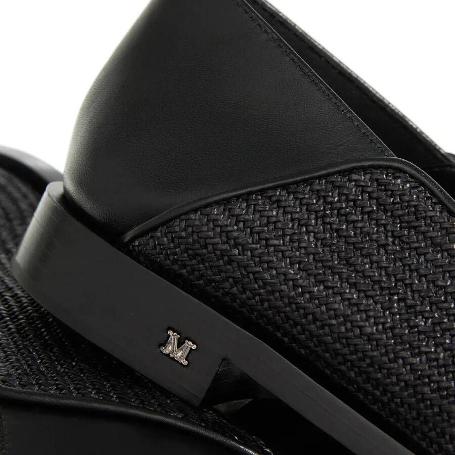 Max Mara Loafers Strawloafer in zwart