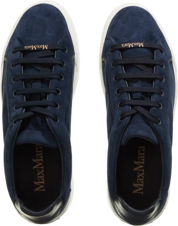 Max Mara Low-Top Sneakers Supersuede in blauw