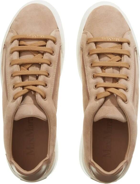 Max Mara Low-Top Sneakers Supersuede in bruin