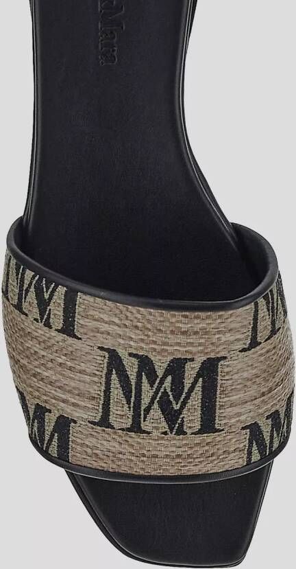 Max Mara Slippers & Mules Logo Slide in beige