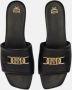 MCM Sandalen Leather Flat Sandals in zwart - Thumbnail 3