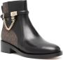 Michael Kors Hamilton Ankle Boots met Versiering en Logo Black Dames - Thumbnail 3