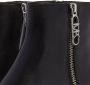 Michael Kors Zwarte Leren Regan Enkellaars met Ritssluiting Zwart Dames - Thumbnail 11