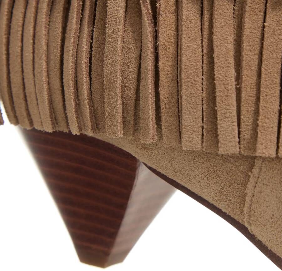 Michael Kors Enkellaarzen Jayla Heeled Bootie in bruin