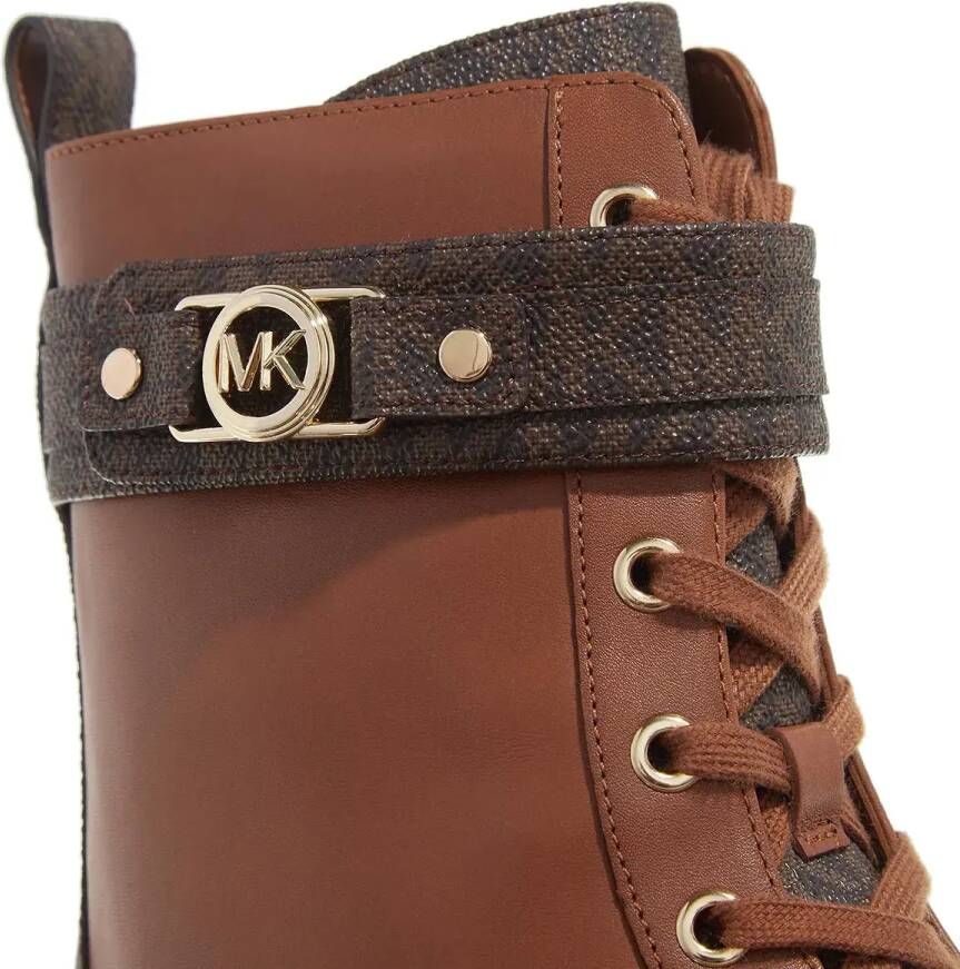Michael Kors Enkellaarzen Mandy Lace Up Bootie in bruin