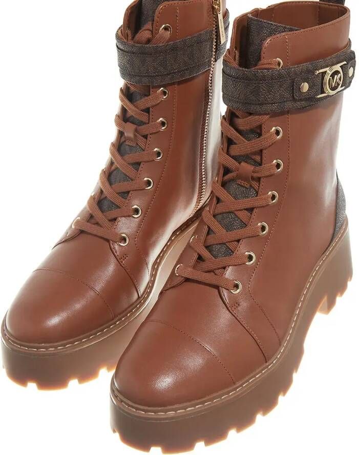 Michael Kors Enkellaarzen Mandy Lace Up Bootie in bruin
