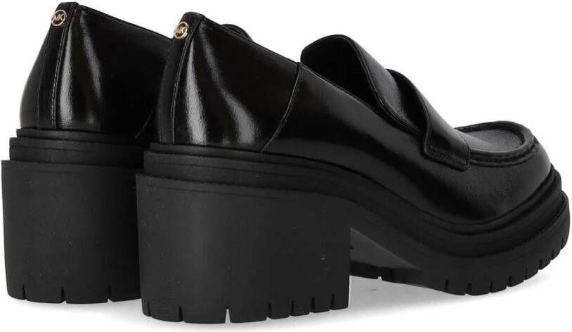Michael Kors Hoge hakken Rocco Black Heeled Loafer in zwart