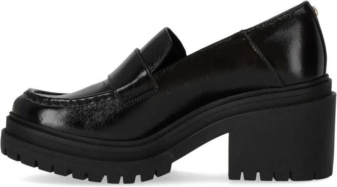 Michael Kors Hoge hakken Rocco Black Heeled Loafer in zwart