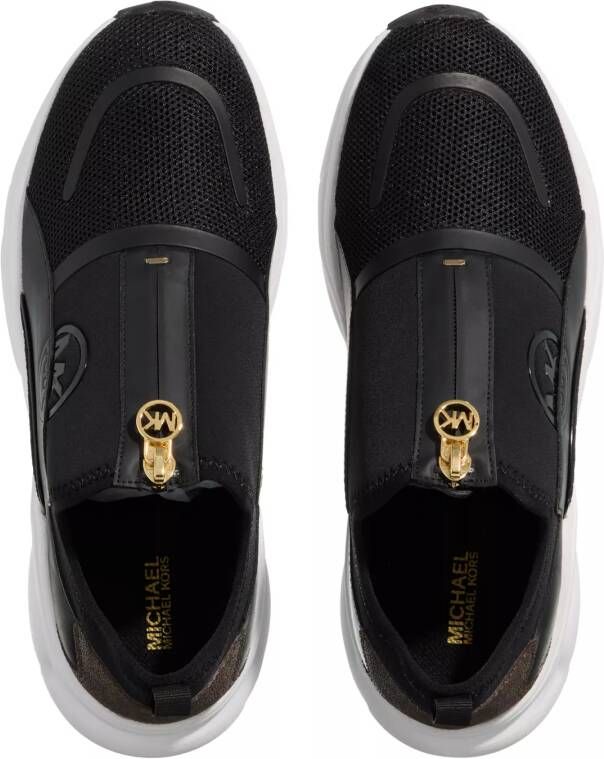 Michael Kors Low-Top Sneakers Sami Zip Trainer in zwart