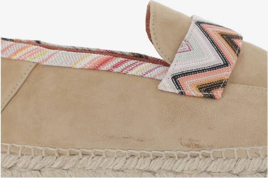 Missoni Viscose Blend Espadrilles With Zigzag Pattern in beige
