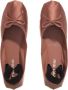 Miu Ballerinas Satin Ballet Flats in bruin - Thumbnail 3