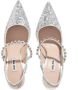Miu Pumps & high heels Leather High Heels Glitter in zilver - Thumbnail 4