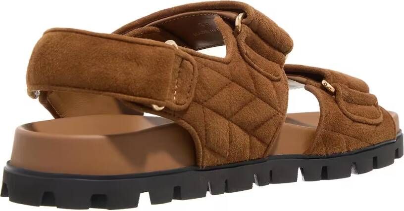 Miu Sandalen Sandali Camoscio Matelasse in bruin
