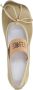 MM6 Maison Margiela Iconische Geborduurde Ballerina's met Leren Blokhak Beige Dames - Thumbnail 25