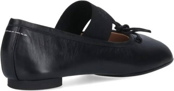 MM6 Maison Margiela "Anatomic" Ballerinas – Black in zwart