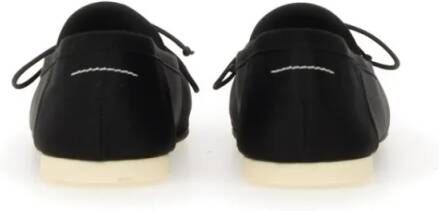 MM6 Maison Margiela Ballet Flats With Signature Bow Detail in zwart