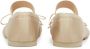 MM6 Maison Margiela Iconische Geborduurde Ballerina's met Leren Blokhak Beige Dames - Thumbnail 25