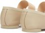 MM6 Maison Margiela Iconische Geborduurde Ballerina's met Leren Blokhak Beige Dames - Thumbnail 26