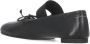 MM6 Maison Margiela Zwarte Leren Ballerina Ronde Neus Instapper Black Dames - Thumbnail 6