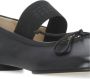 MM6 Maison Margiela Zwarte Leren Ballerina Ronde Neus Instapper Black Dames - Thumbnail 8