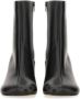 MM6 Maison Margiela Boots Anatomical Black Leather Ankle Boots in zwart - Thumbnail 2