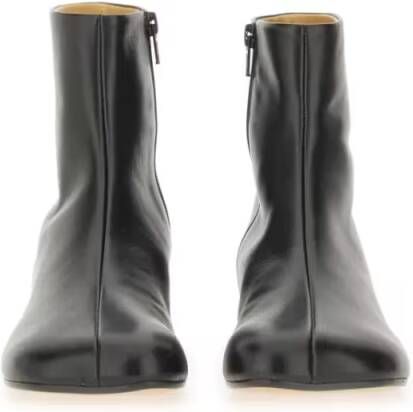 MM6 Maison Margiela Boots Minimalist Black Ankle Boots in zwart