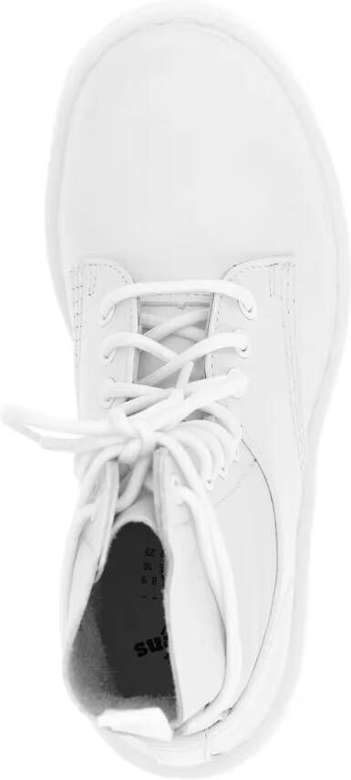 MM6 Maison Margiela Low-Top Sneakers 1460 Twist Leather Sneakers in wit