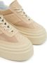 MM6 Maison Margiela Low-Top Sneakers Beige Calf Leather And Suede Sneakers in beige - Thumbnail 3