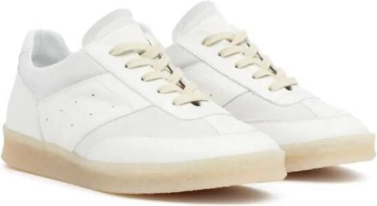 MM6 Maison Margiela Low-Top Sneakers Classic White Sneakers With Branded Detailing in wit