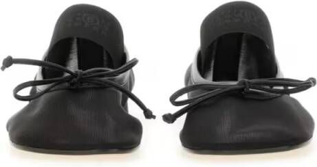 MM6 Maison Margiela "Numeric Anatomic" Dancer Flats in zwart