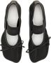 MM6 Maison Margiela "Numeric Anatomic" Dancer Flats in zwart - Thumbnail 3