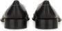MM6 Maison Margiela Pointed Toe Leather Ballerina Flats in zwart - Thumbnail 2