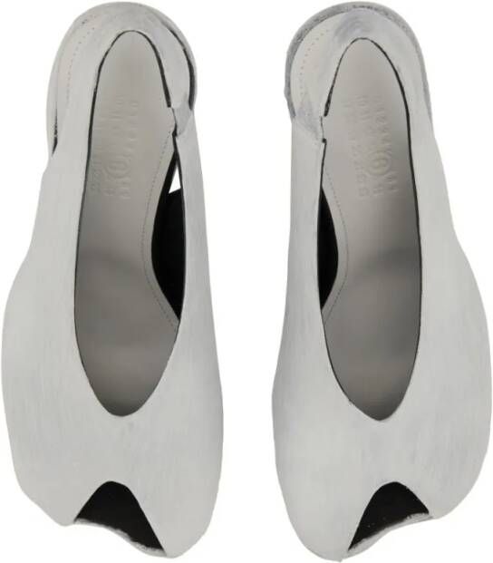 MM6 Maison Margiela Sandalen "Anatomic" Varnished Sandal in wit