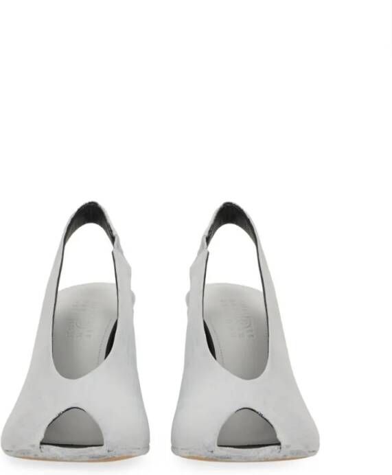 MM6 Maison Margiela Sandalen "Anatomic" Varnished Sandal in wit
