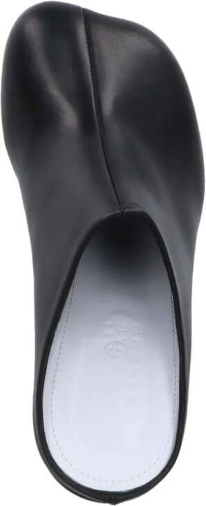 MM6 Maison Margiela Slippers & Mules "Anatomic" Platform Mules – Black in zwart