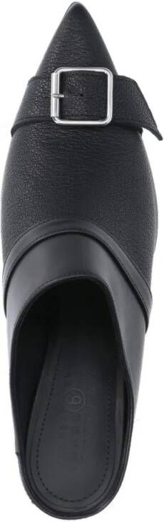 MM6 Maison Margiela Slippers & Mules Buckle Mules – Black in zwart