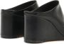 MM6 Maison Margiela Slippers & Mules Leather Mules in zwart - Thumbnail 2