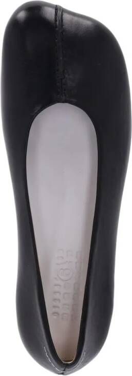 MM6 Maison Margiela "Stitch-Out" Ballerinas Black in zwart
