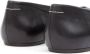MM6 Maison Margiela Stitch-Out Leather Ballerina Shoes in zwart - Thumbnail 3
