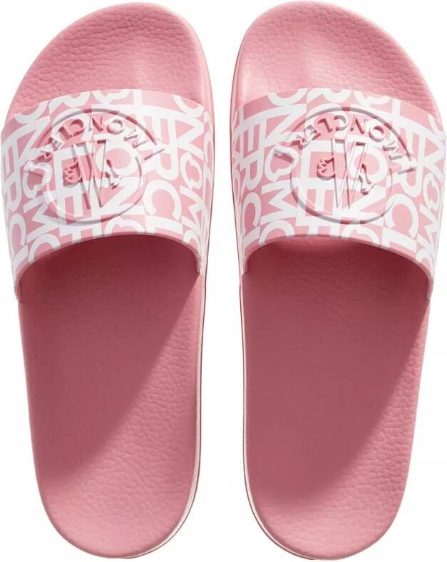 Moncler Sandalen Pool Slides in poeder roze