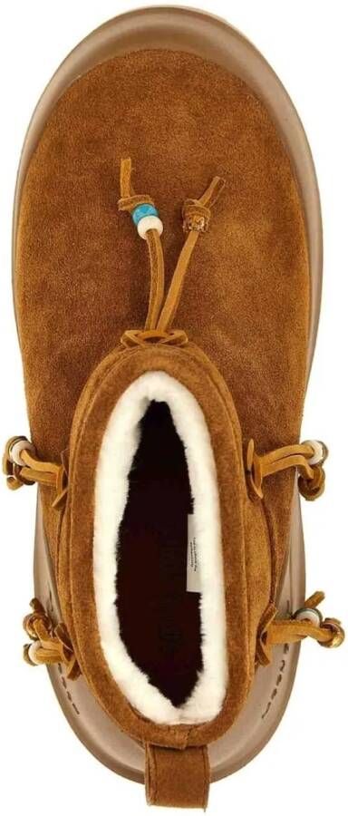 Moonboot Boots Luna Beads Suede Low Boots in bruin