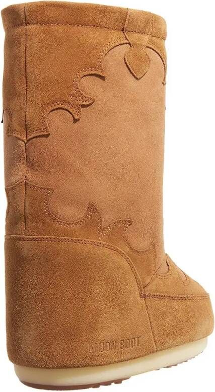 Moonboot Winterlaarzen Mb Icon Suede Embroidery in bruin