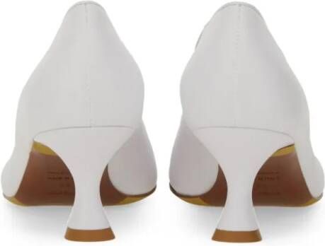 Moschino Hoge hakken Decollete "Duck" Pumps in wit