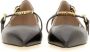 Moschino Leather Ballerina in zwart - Thumbnail 3